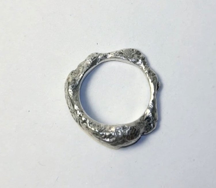 SILVER AUTHOR TECHNIQUE RING